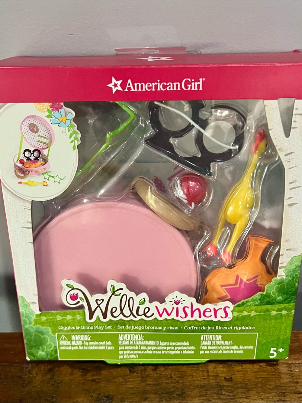 American Girl WellieWishers Clown Costume Set - Pink, Purple, Red, Green